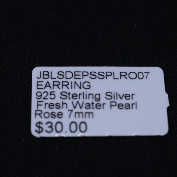Rose Fresh Water Pearl Post Earrings – Sterling Silver - Picture 4 of 5